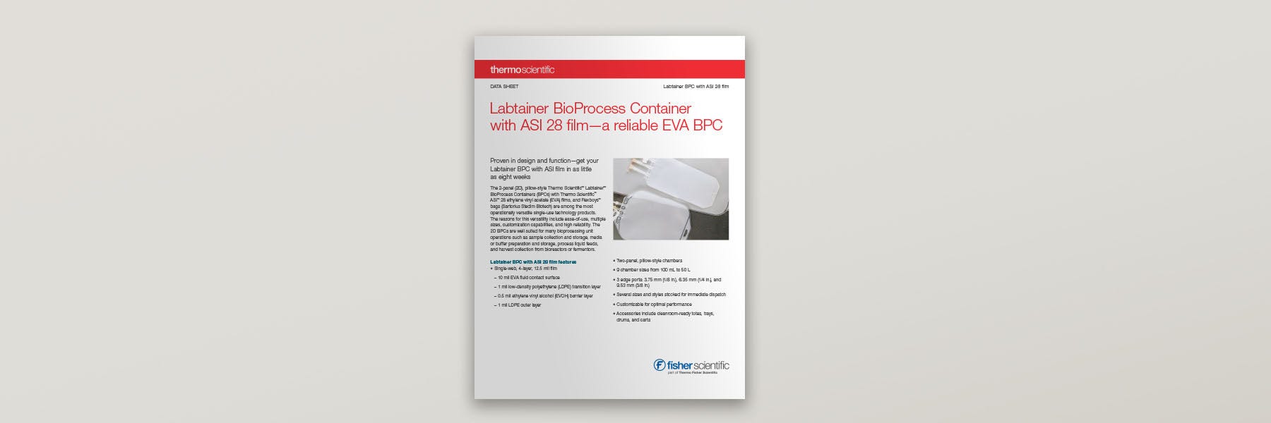 Labtainer BioProcess Container Data Sheet