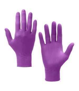 Kimberly Clark Kimtech™ Polaris™ Nitrile Gloves, 25 cm, Ambidextrous, Dark Magenta