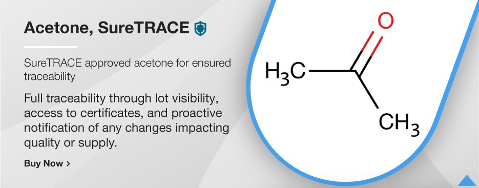 Acetone, SureTRACE