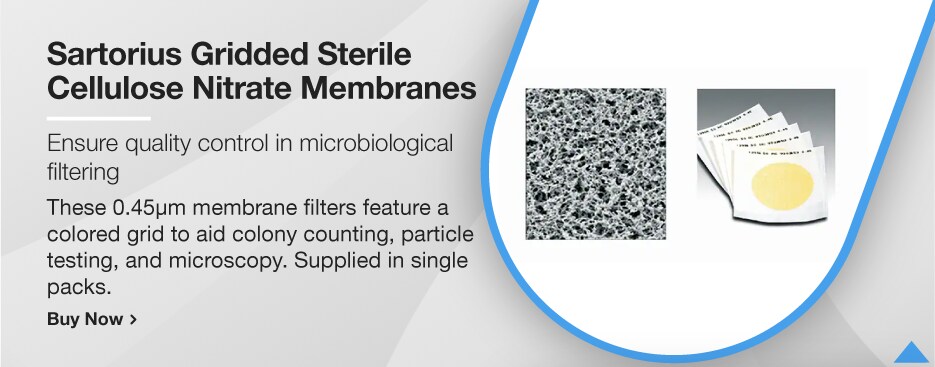Sartorius Gridded Sterile Cellulose Nitrate Membranes Sartorius Gridded Sterile Cellulose Nitrate Membranes